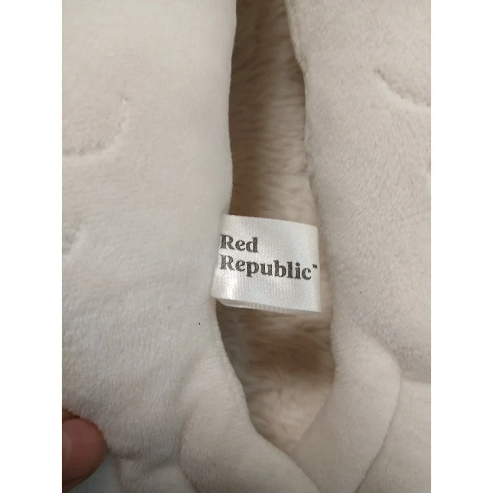 Two Red Republic Merlion Chow Chow Plush Kissing / Smiling‎  Rare*